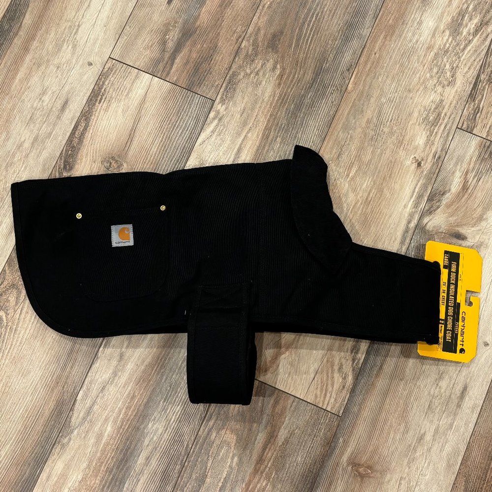 Carhartt Firm Duck Insulated Dog Chore Coat Black Size Large